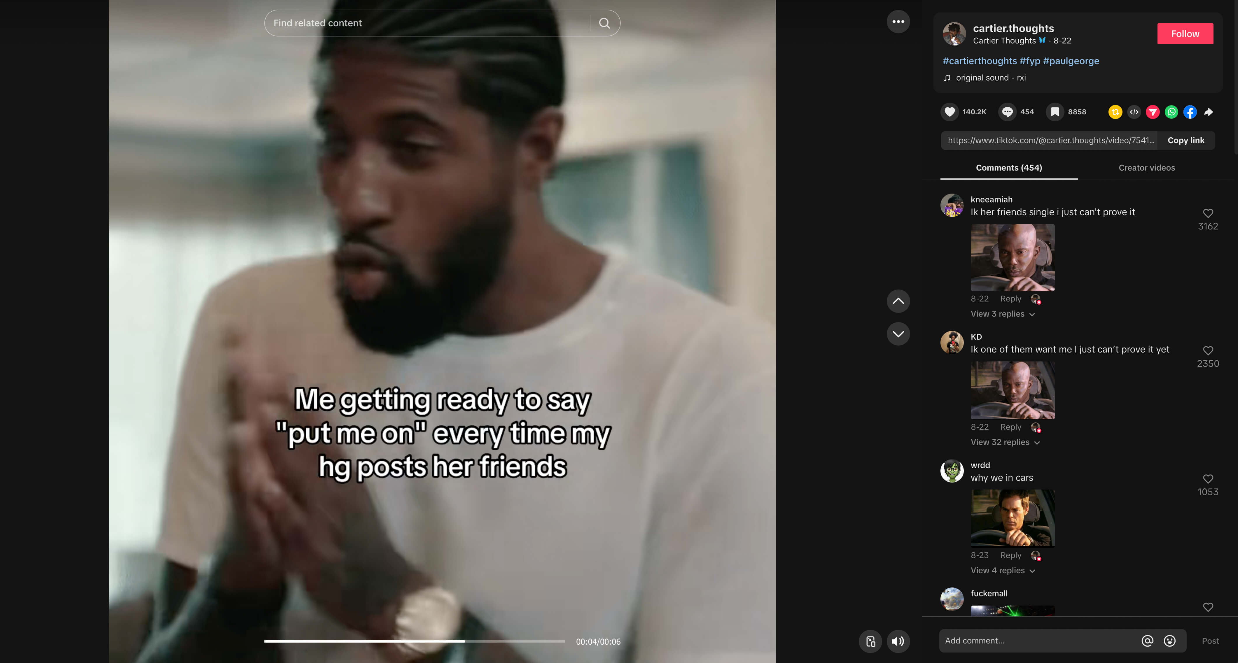 Asking your hg to PMO with her friends