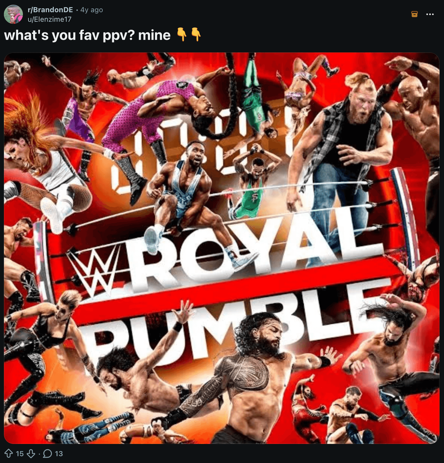 Redditor's favorite PPV event