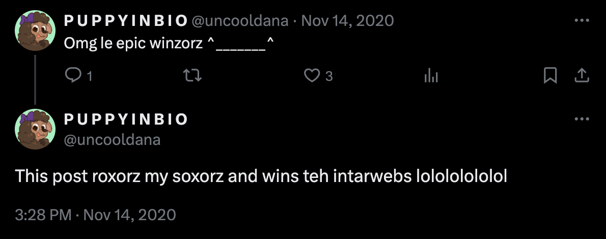 Roxorz post in X (formerly Twitter)