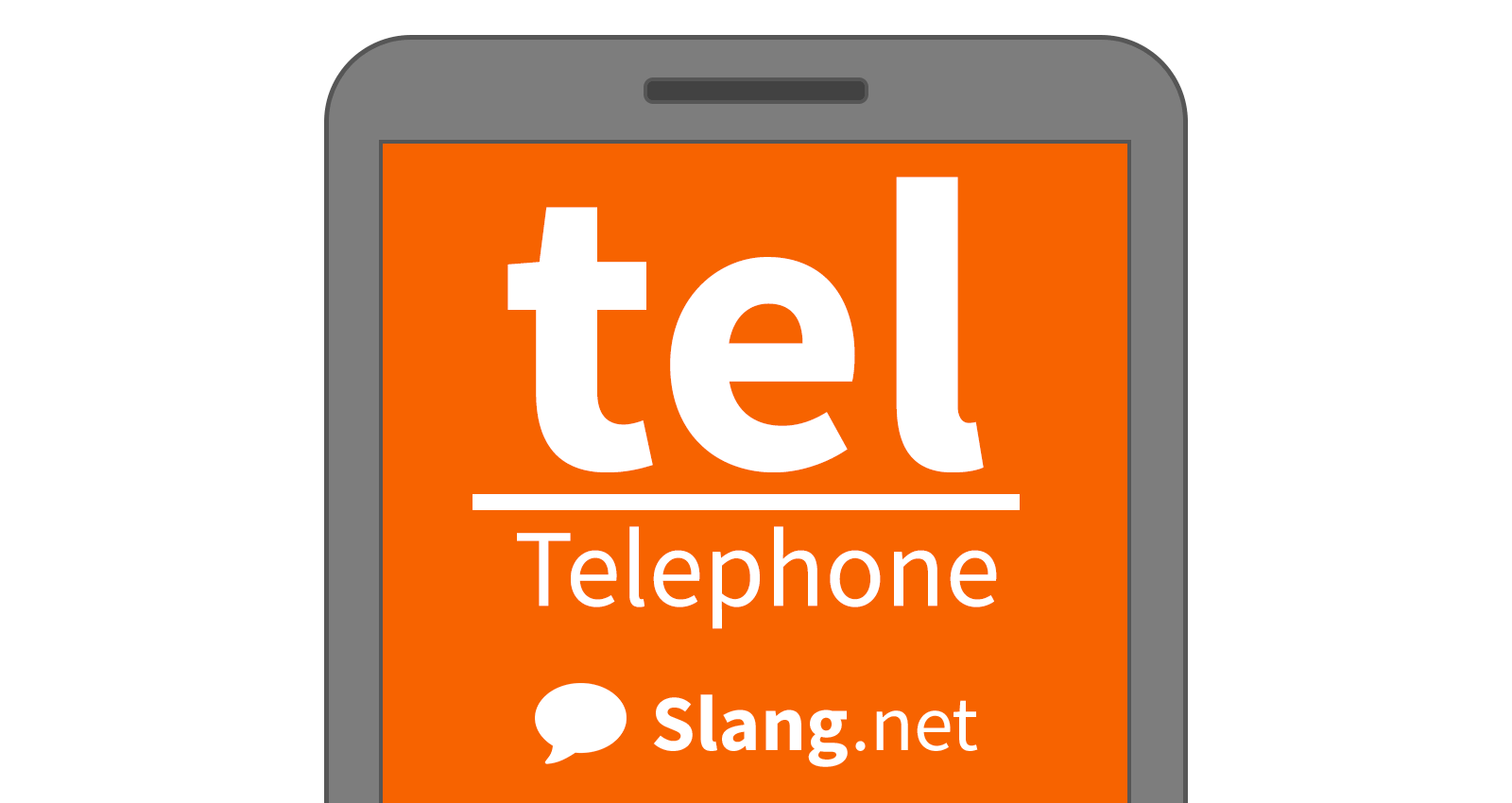 People often use tel in messages and emails