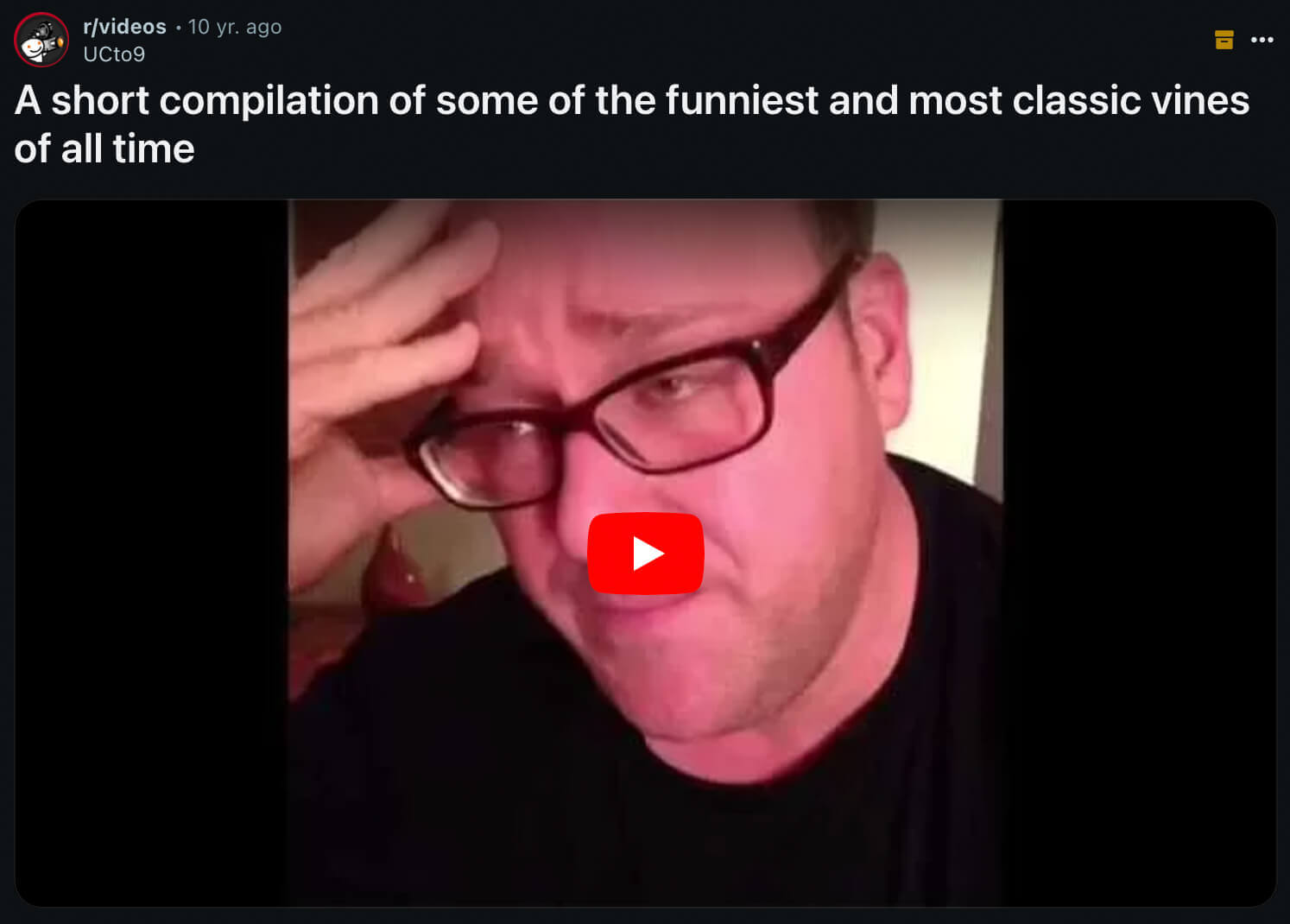 Vine compilation shared on Reddit