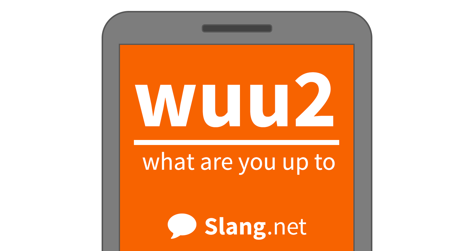People often send wuu2 in texts and online messages