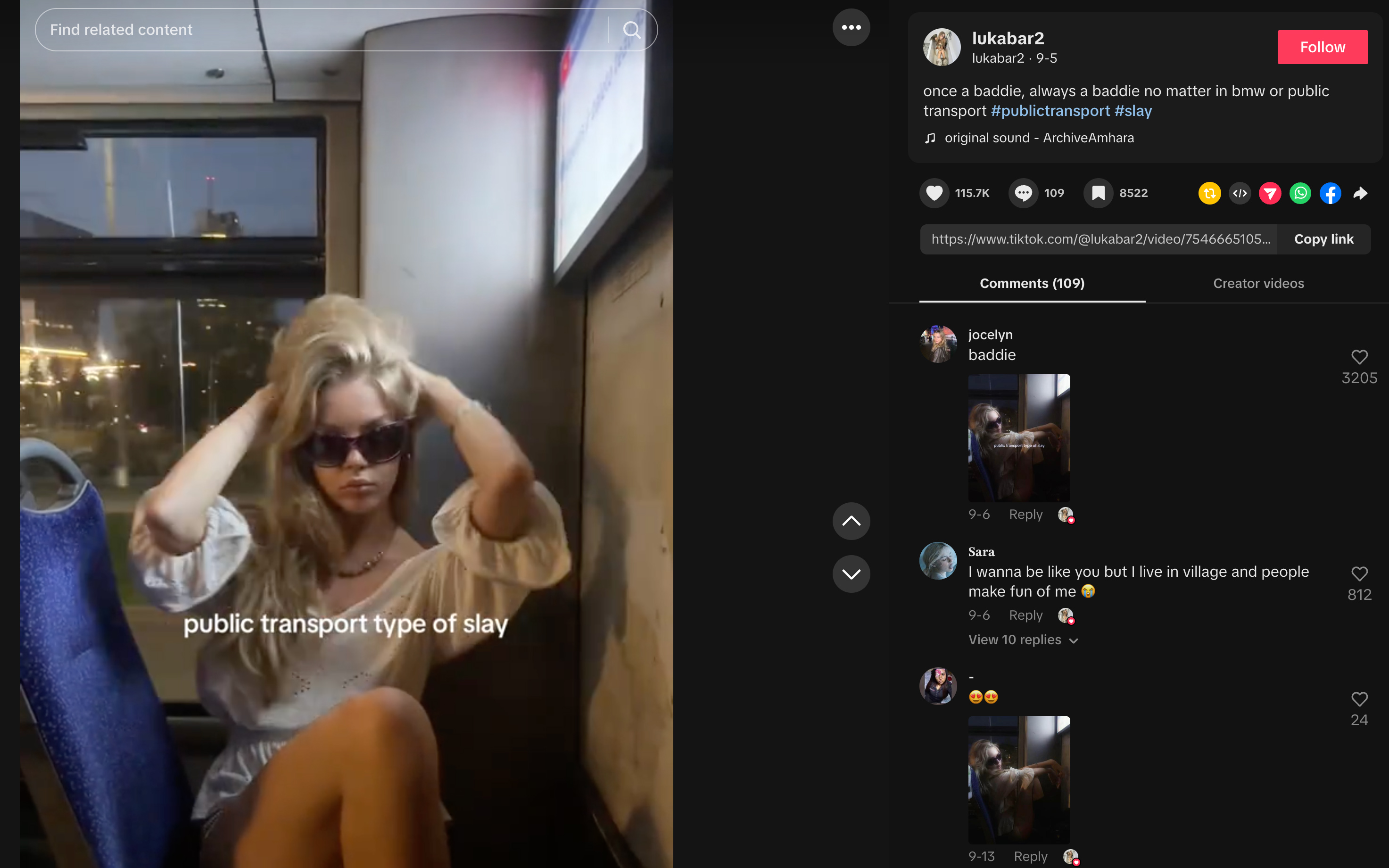 A woman on TikTok slaying her outfit