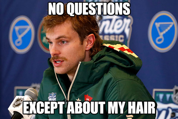 Hockey hair meme